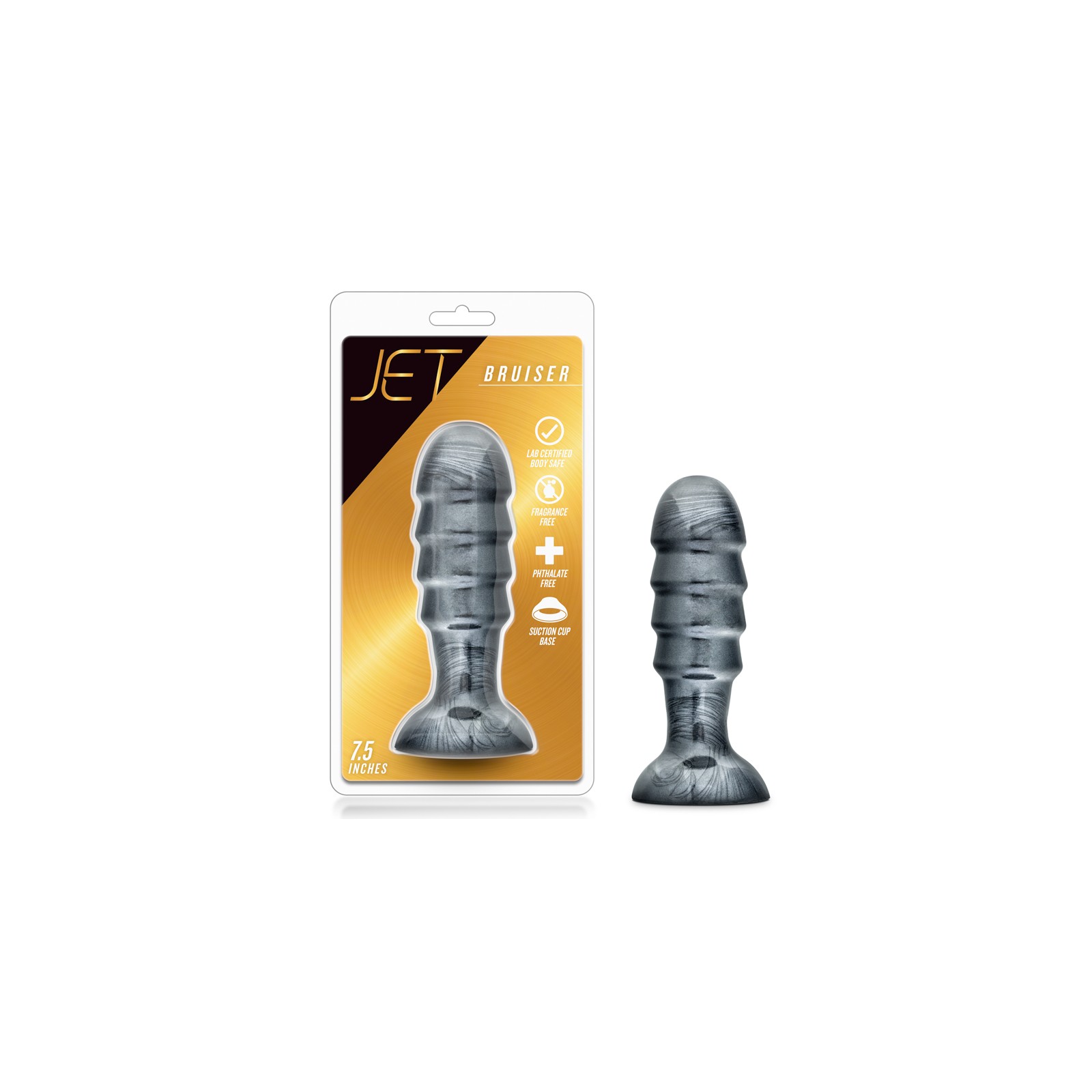 Plug Anal Jet Bruiser 7.5 in. Negro